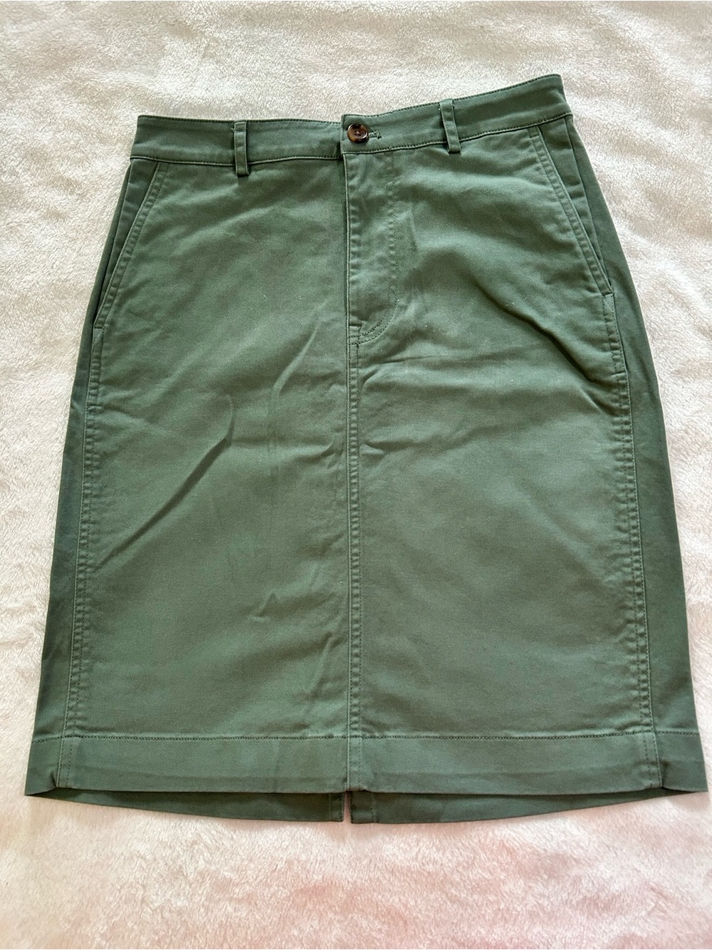 J. Crew Olive Green Pencil Skirt